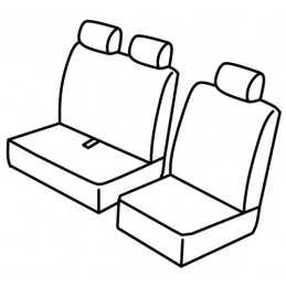 Set coprisedili Superior - Nero Grigio - Fiat Scudo (van) (01 95 12 06)