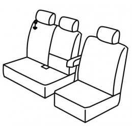 Set coprisedili Superior - Nocciola - Fiat Doblò Cargo (van) (01 15 ) - Opel Combo (van) (04 12 08 18)