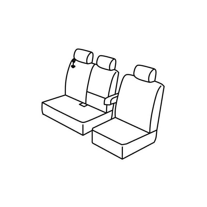 Set coprisedili Superior - Beige - Fiat Doblò Cargo (van) (01 15 ) - Opel Combo (van) (04 12 08 18)