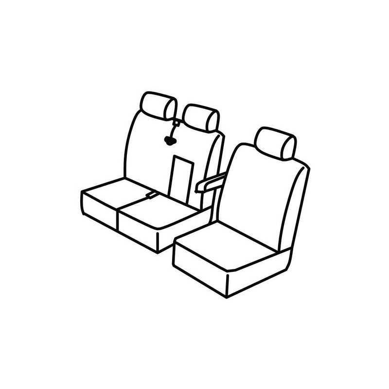 Set coprisedili Superior - Grigio Nero - Ford Tourneo Custom (10 12 )