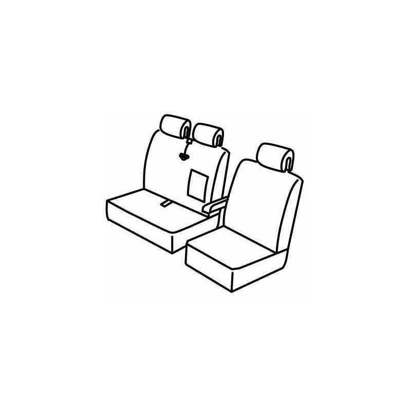Set coprisedili Superior - Nero Rosso - Mercedes Sprinter (van) (06 06 05 18)