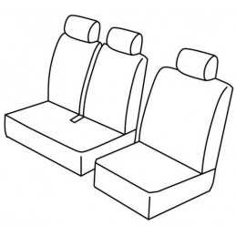 Set coprisedili Superior - Nocciola - Mercedes Citan (van) (10 12 )