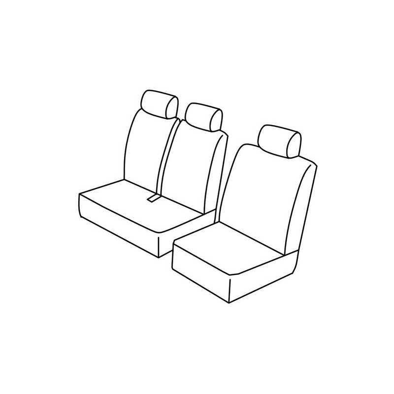 Set coprisedili Superior - Grigio Nero - Mercedes Citan (van) (10 12 )