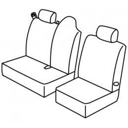Set coprisedili Superior - Grigio Nero - Renault Master (van) (02 10 08 14)