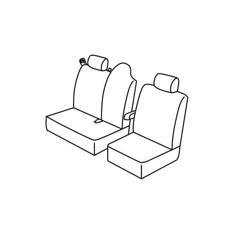 Set coprisedili Superior - Nero Blu - Renault Master (van) (02 10 )