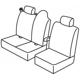 Set coprisedili Superior - Grigio Nero - Renault Master (van) (09 14 )