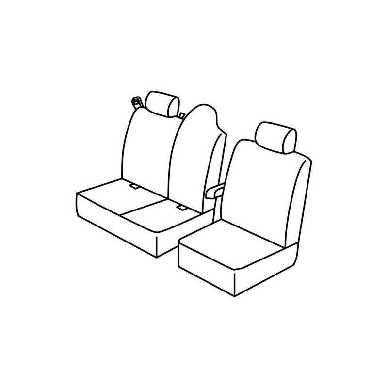 Set coprisedili Superior - Nero Grigio - Renault Master (van) (09 14 )