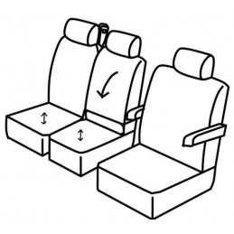 Set coprisedili Superior - Nocciola - Volkswagen Crafter (van) (01 17 )
