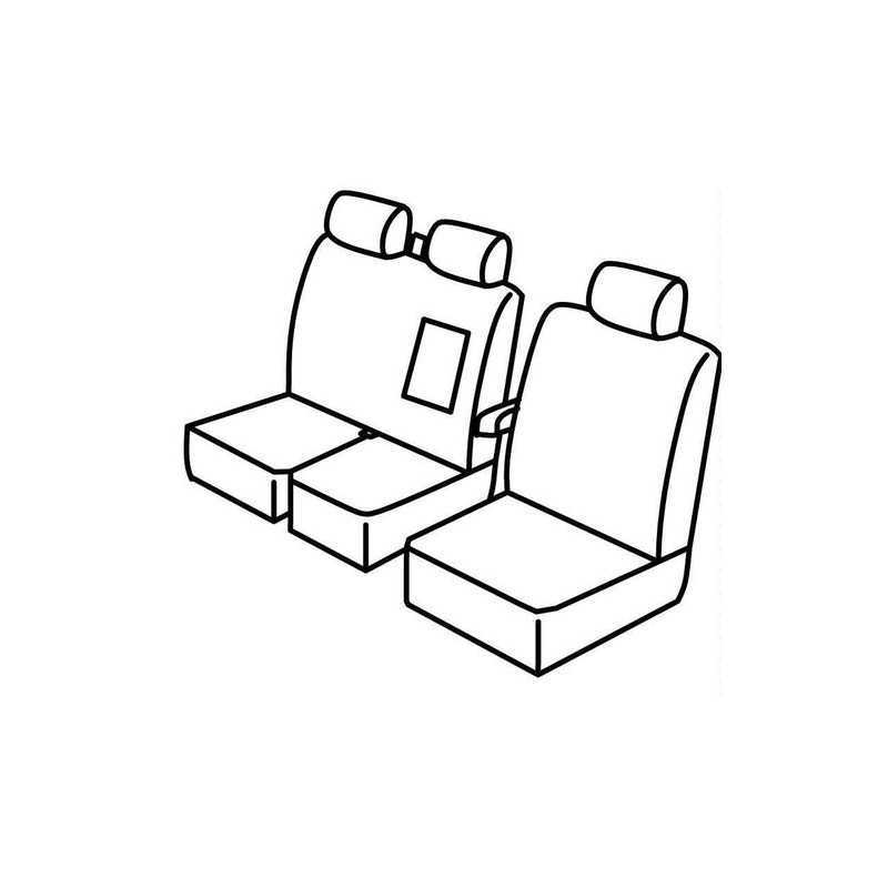 Set coprisedili Superior - Nero Blu - Iveco Daily (van) (06 14 )