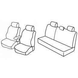 Set coprisedili Superior - Nero Grigio - Dacia Duster (05 10 05 12)