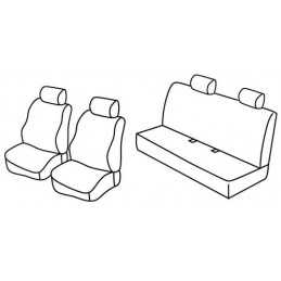 Set coprisedili Superior - Nocciola - Fiat Panda (09 03 01 12) - Fiat Panda Classic (02 12 12 12)