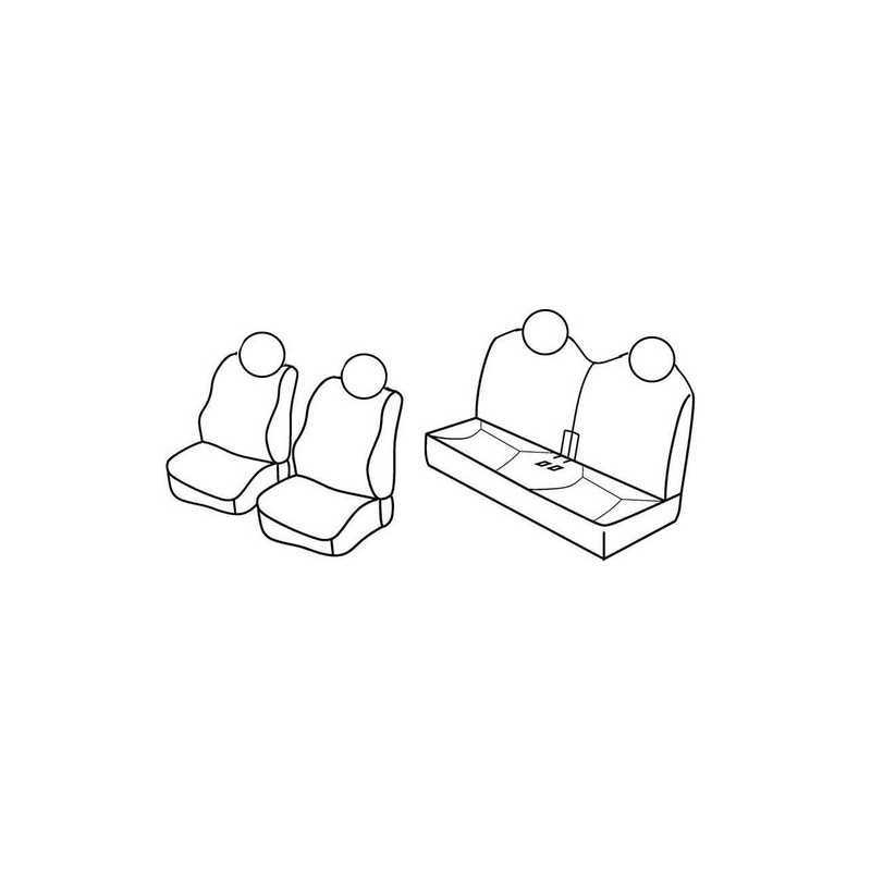 Set coprisedili Superior - Nocciola - Fiat Panda (02 12 ) - Fiat Panda 4x4 (11 12 ) - Fiat Panda Cross (10 14 )