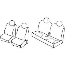 Set coprisedili Superior - Nero Grigio - Fiat Panda (02 12 ) - Fiat Panda 4x4 (11 12 ) - Fiat Panda Cross (10 14 )