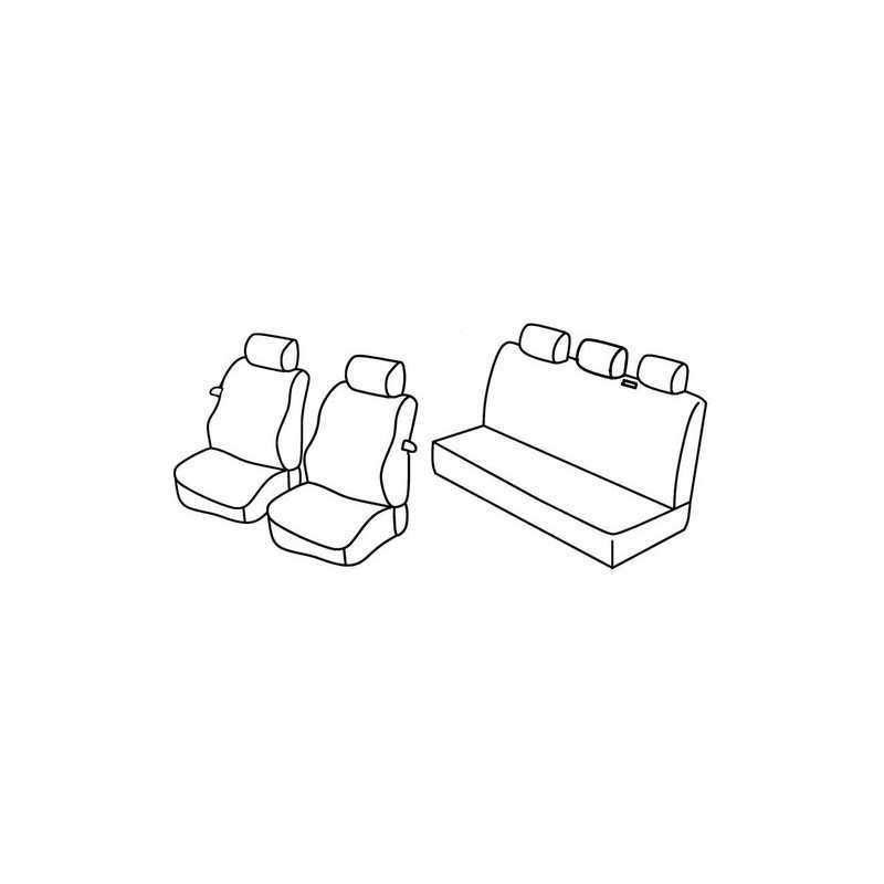 Set coprisedili Superior - Grigio Nero - Fiat Punto 3p (fino al 2001) (09 99 2001)