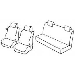 Set coprisedili Superior - Nocciola - Fiat Punto 3p (dal 2001) (2001 08 09)