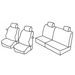 Set coprisedili Superior - Nocciola - Fiat Punto 3p (dal 2001) (2001 08 09)