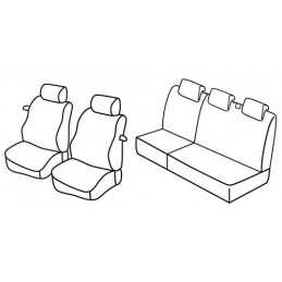 Set coprisedili Superior - Grigio Nero - Fiat Punto 3p (dal 2001) (2001 08 09)