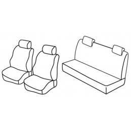 Set coprisedili Superior - Nocciola - Fiat Punto 5p (dal 2001) (2001 08 09)