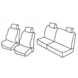 Set coprisedili Superior - Nocciola - Fiat Punto 5p (dal 2001) (2001 08 09)