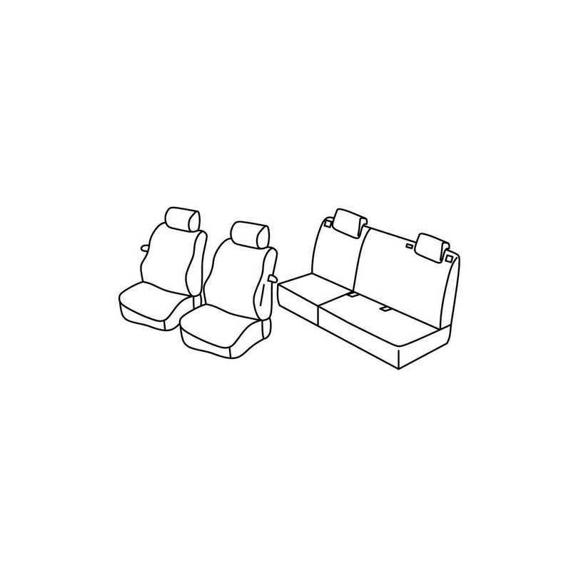 Set coprisedili Superior - Nocciola - Fiat Grande Punto 3p (09 05 04 12) - Fiat Punto Evo 3p (10 09 04 12)