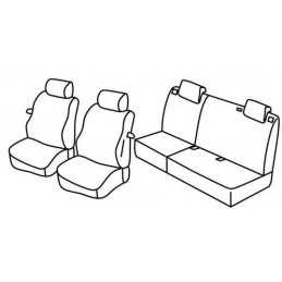 Set coprisedili Superior - Grigio Nero - Fiat Grande Punto 3p (09 05 04 12) - Fiat Punto Evo 3p (10 09 04 12)