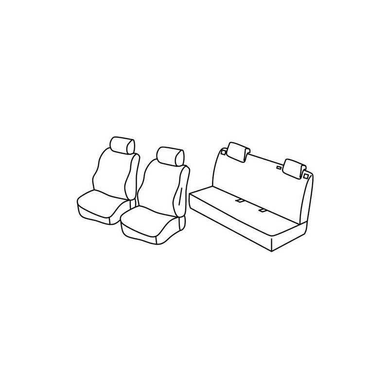 Set coprisedili Superior - Grigio Nero - Fiat Grande Punto 5p (09 05 04 12) - Fiat Punto Evo 5p (10 09 04 12)