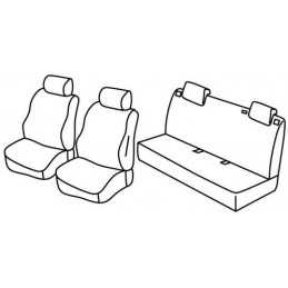 Set coprisedili Superior - Nero Blu - Fiat Grande Punto 5p (09 05 04 12) - Fiat Punto Evo 5p (10 09 04 12)