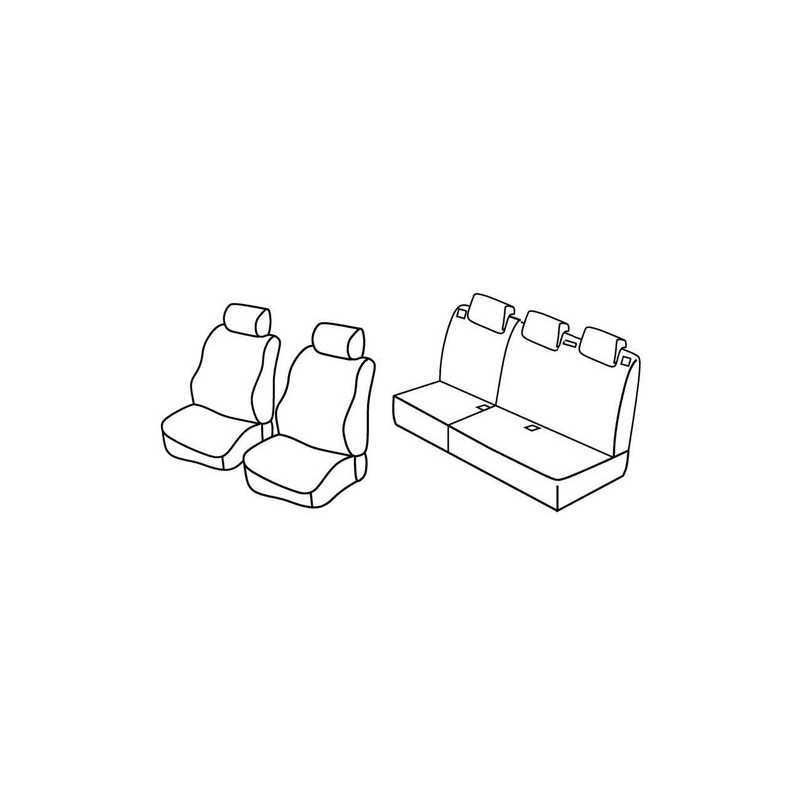 Set coprisedili Superior - Grigio Nero - Fiat Punto 5p (01 12 )