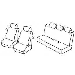 Set coprisedili Superior - Nero Grigio - Fiat Grande Punto 3p (09 05 04 12)