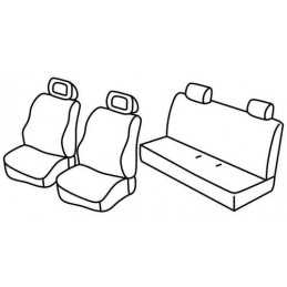 Set coprisedili Superior - Grigio Nero - Fiat Panda (Dynamic) (09 03 01 12)