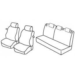 Set coprisedili Superior - Nero Blu - Ford Fiesta 3p (11 02 08 08)