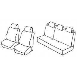 Set coprisedili Superior - Nocciola - Ford Fiesta 5p (09 08 05 17)