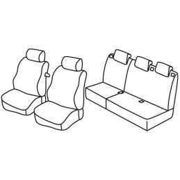 Set coprisedili Superior - Grigio Nero - Ford Fusion (08 02 12 05)