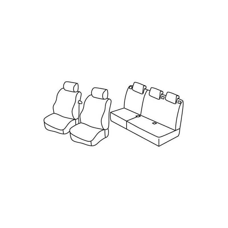 Set coprisedili Superior - Nero Grigio - Ford Fusion (08 02 12 05)