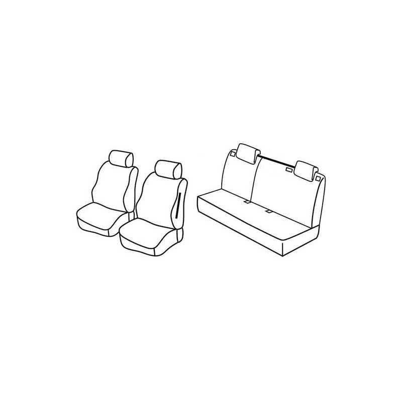 Set coprisedili Superior - Grigio Nero - Ford Fiesta 5p (09 08 05 17)