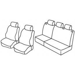Set coprisedili Superior - Nero Grigio - Opel Corsa 5p (10 00 08 06)