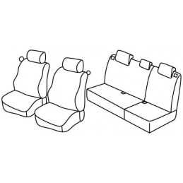 Set coprisedili Superior - Nocciola - Renault Clio II Storia 3p (10 05 12 10)
