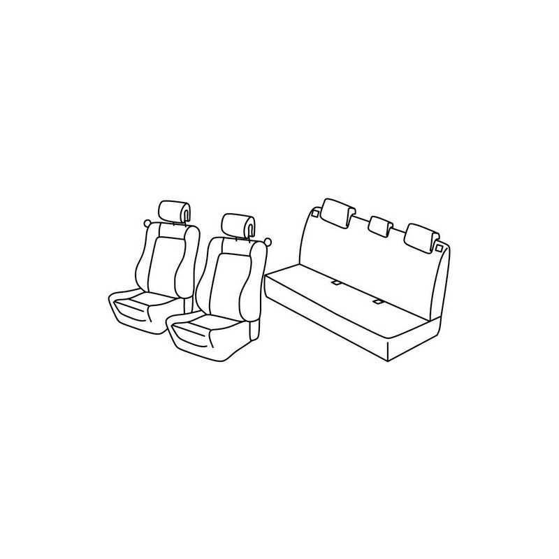 Set coprisedili Superior - Nocciola - Renault Clio II 3p (Community Dinamique) (06 01 09 05)
