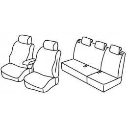 Set coprisedili Superior - Beige - Renault Clio III 5p (10 05 01 13)