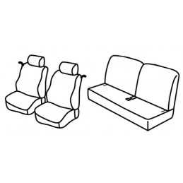 Set coprisedili Superior - Grigio Nero - Renault Twingo (dal 2002) (2002 05 07)