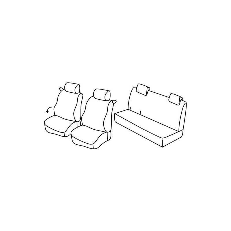 Set coprisedili Superior - Nocciola - Renault Twingo (Access Expression) (06 07 09 11)