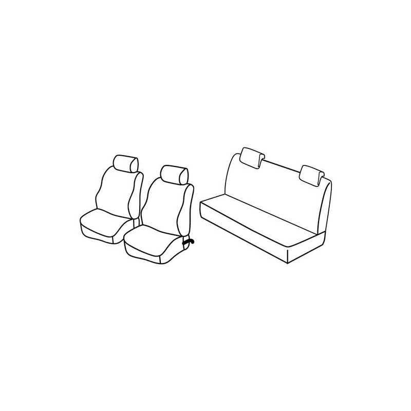 Set coprisedili Superior - Nocciola - Renault Twingo (dal 10 2011) (10 11 08 14)
