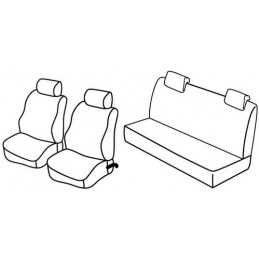 Set coprisedili Superior - Nero Rosso - Renault Twingo (dal 10 2011) (10 11 08 14)
