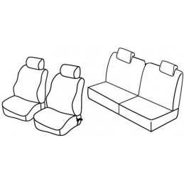 Set coprisedili Superior - Grigio Nero - Renault Twingo (dal 10 2011) (10 11 08 14)
