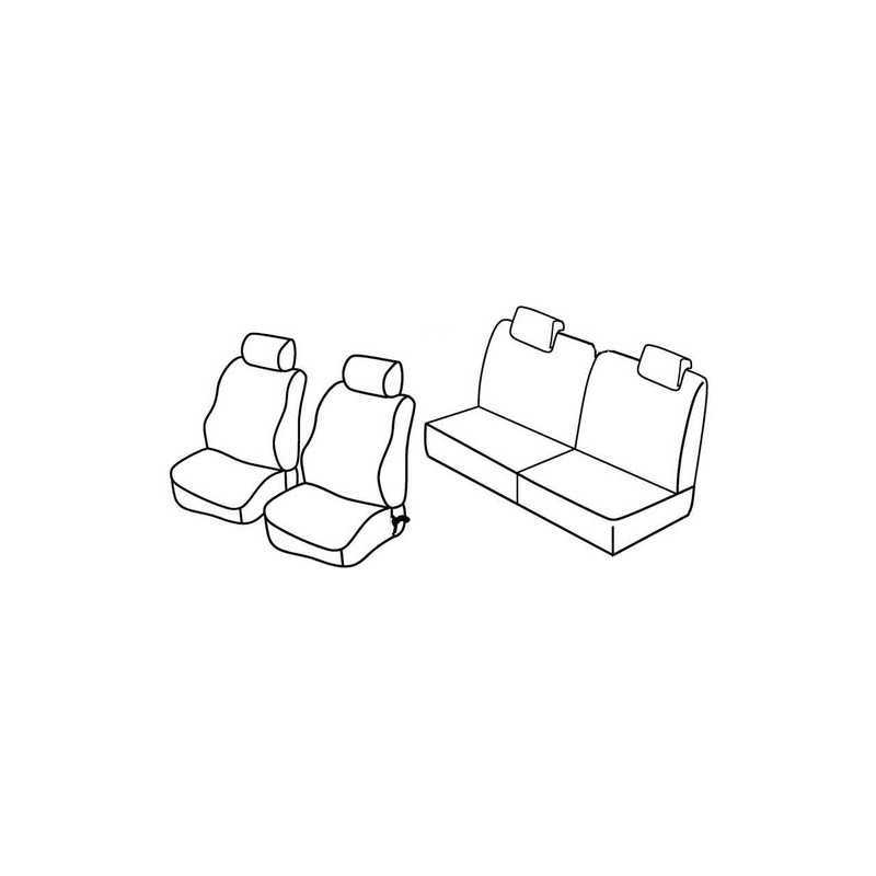 Set coprisedili Superior - Nero Blu - Renault Twingo (dal 10 2011) (10 11 08 14)