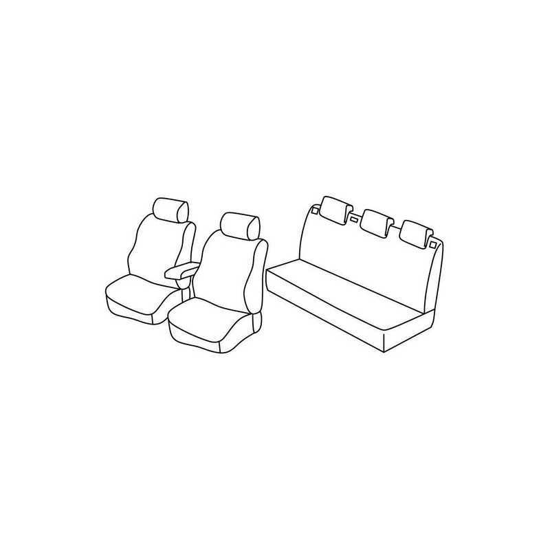 Set coprisedili Superior - Nero Rosso - Skoda Fabia 5p (dal 2010) (2010 01 15)