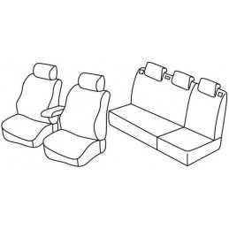 Set coprisedili Superior - Nero Blu - Skoda Fabia 5p (dal 2010) (2010 01 15)