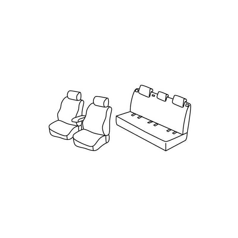 Set coprisedili Superior - Nero Blu - Skoda Fabia 5p (Active) (02 15 )