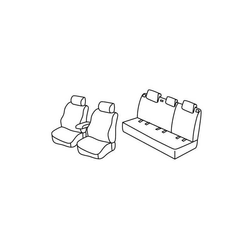 Set coprisedili Superior - Grigio Nero - Skoda Fabia 5p (Ambiente) (02 15 )