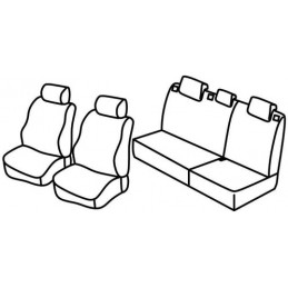 Set coprisedili Superior - Beige - Chevrolet Spark (02 10 09 15)